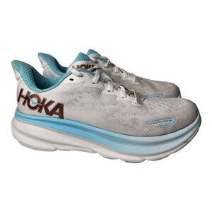 Hoka Clifton 9 Shoes Womens Size 6.5 Frost Rose Gold Running Cushioned Sneakers